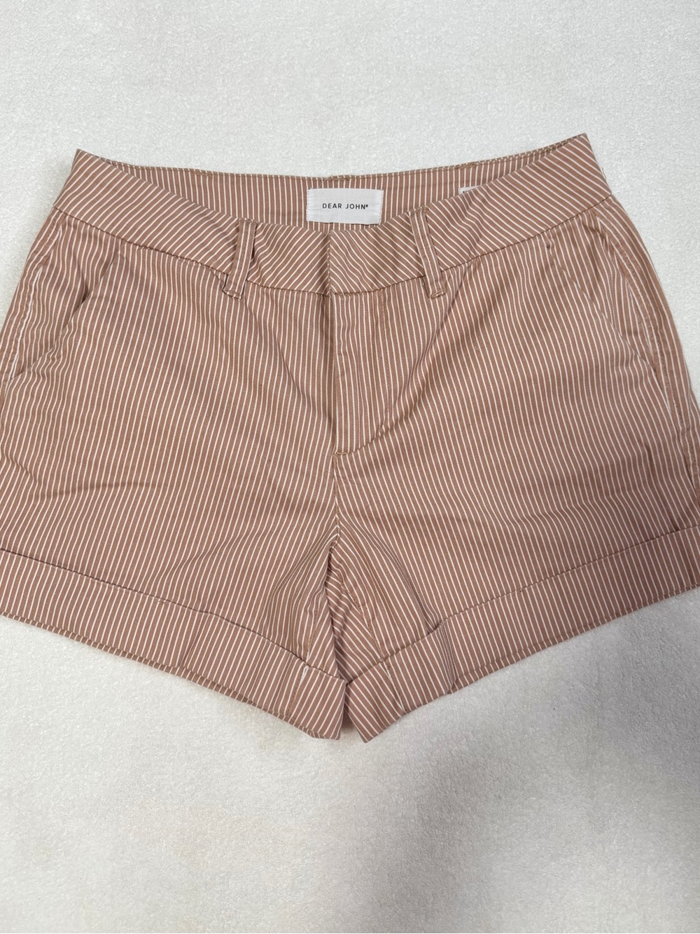 Dear John High Rise North Hampton Stripe Shorts Size 28.